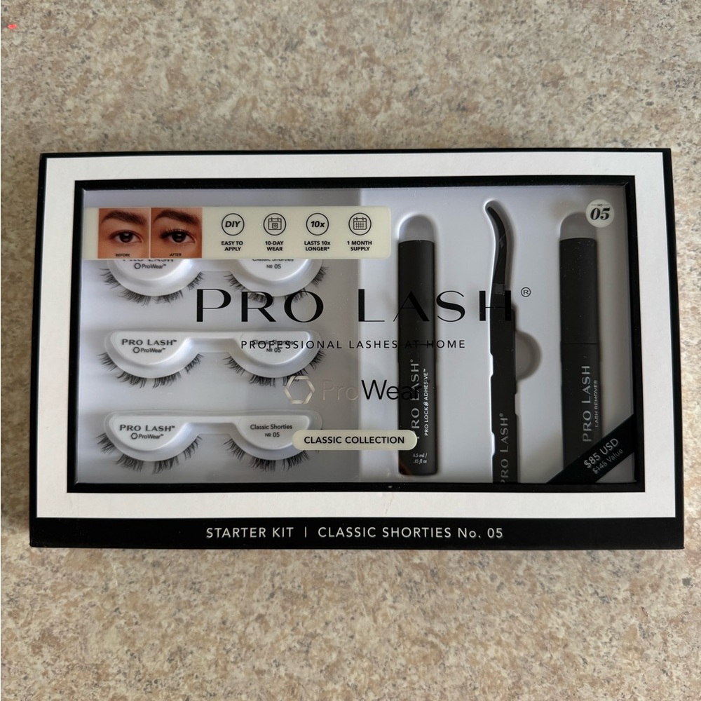 NIB ProLash Classic Shorties No. 5 Kit